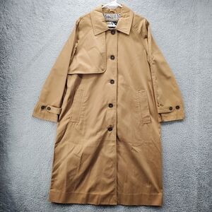 Eddie Bauer Trench Coat Jacket Womens Tan Cotton NWT